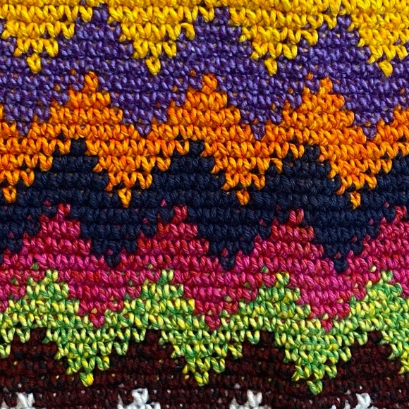 ⚡️Mega Sale⚡️Vibrant handwoven shoulder bag with zipper - Picture 4 of 11